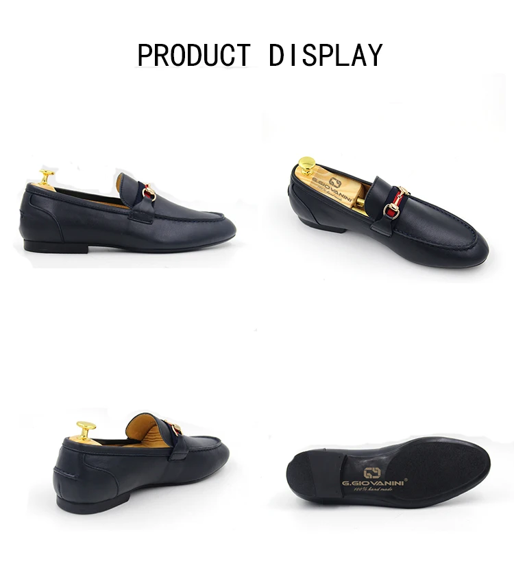 fashion man leather shoe brand loafers 