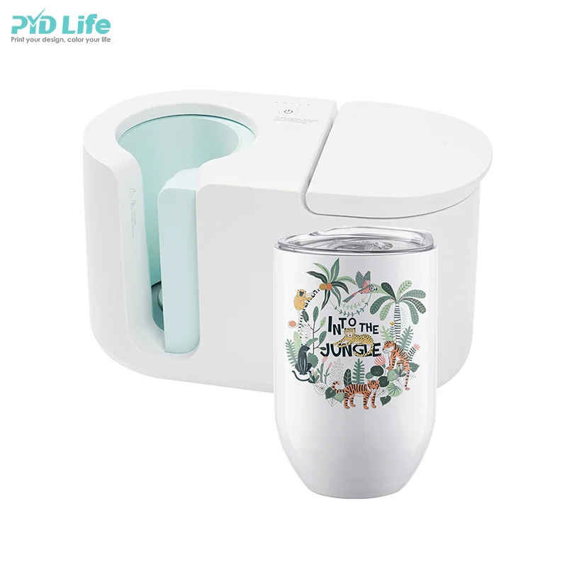 

PYD Life RTS Wholesale 12 OZ Stainless Steel Straight Sublimation Wine Tumbler Sublimation Blanks Tumbler for Cricut Mug Press, White