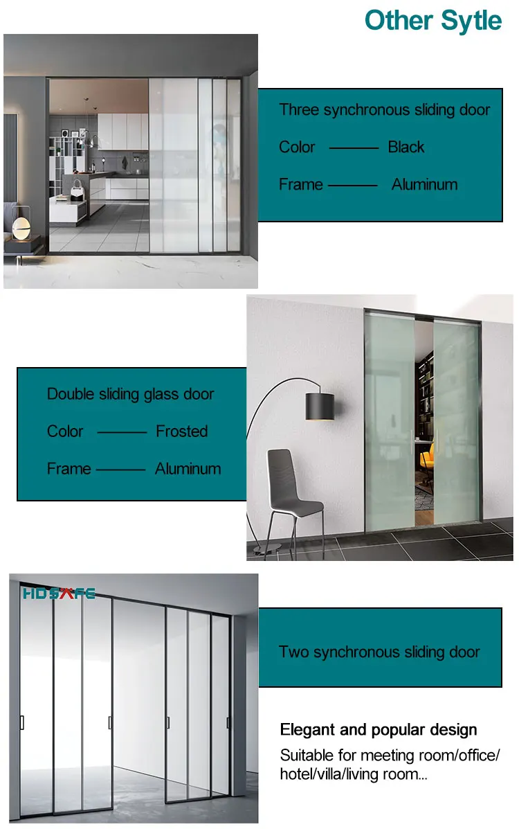 Simple Design Wooden Sliding Bathroom Door Hidden Track System Wall ...