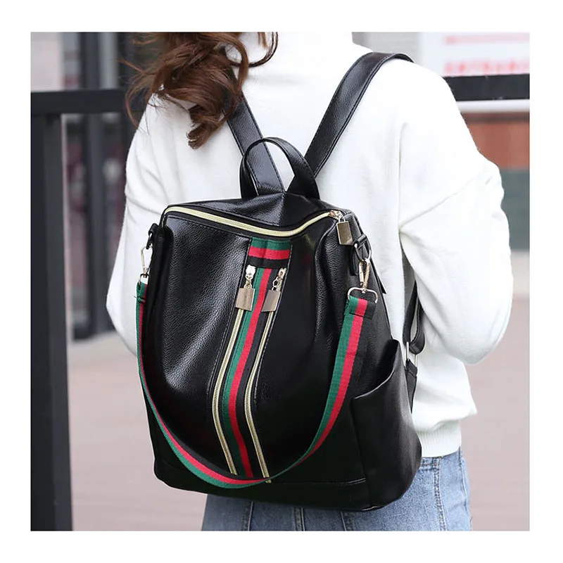 

2020 New Wholesale Fashion Shoulder purses Bag PU Leather Women Girls Backpack Travel bag