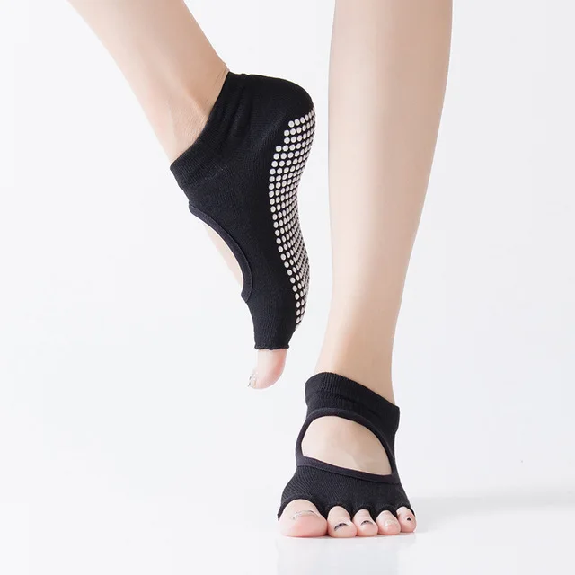 

New Arrival Knitting Seamless Toeless Yoga Socks for Women Non Slip Yogs Socks, 18 colors