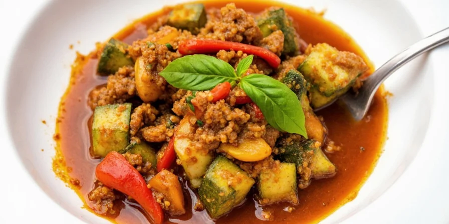 Veggie Jalfrezi with colorful vegetables