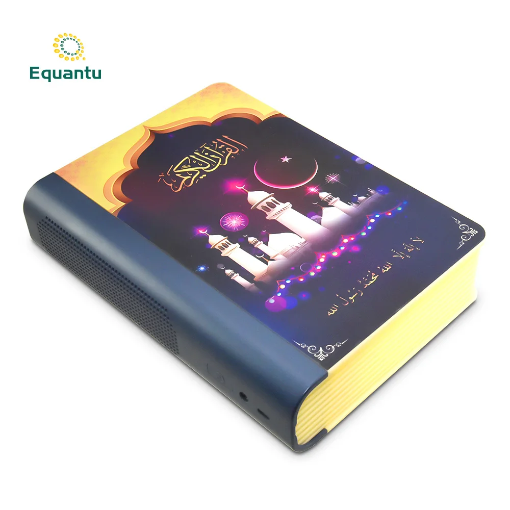 

Equantu ramadan gift holy islam blue tooth led book lamp mp3 free download al quran player quran speaker