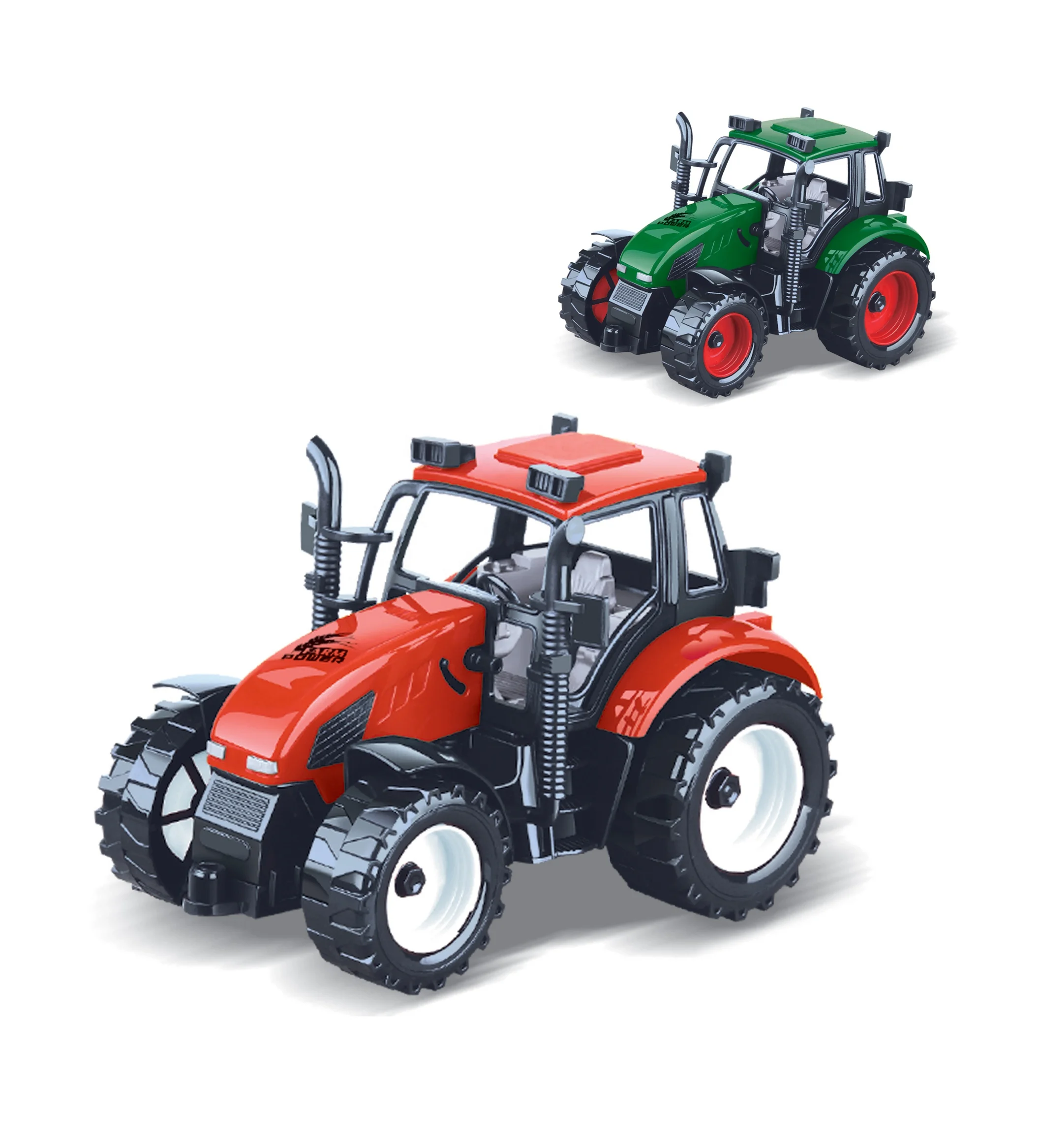 Friction Power Toy Tractor Farm Truck - Fun Play Set