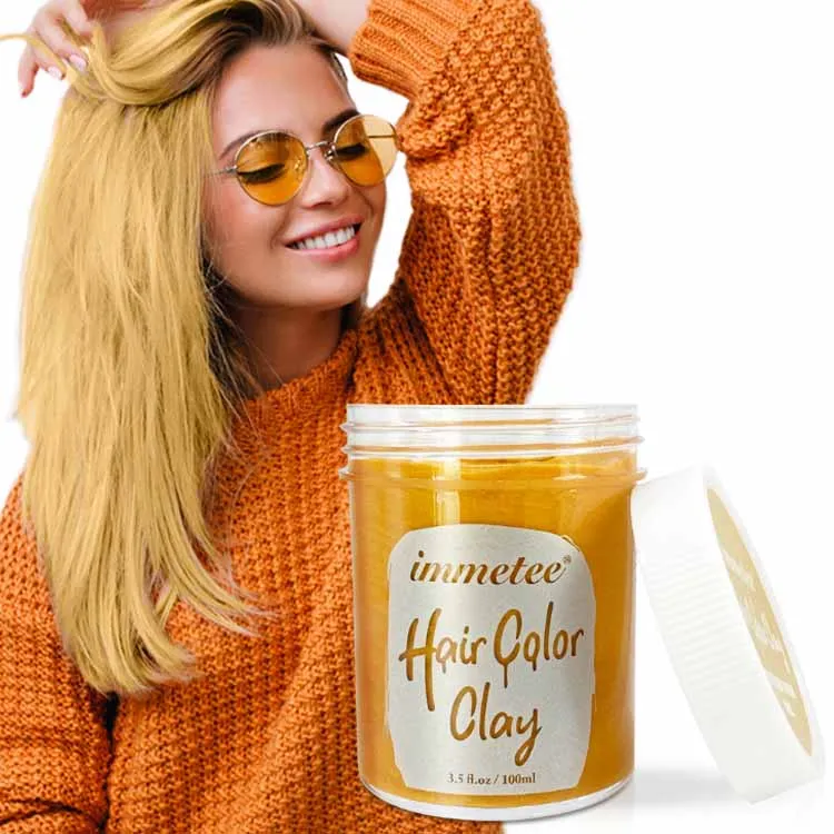 

Hair paint wax temporary hair color hair color clay private label, 4 colors