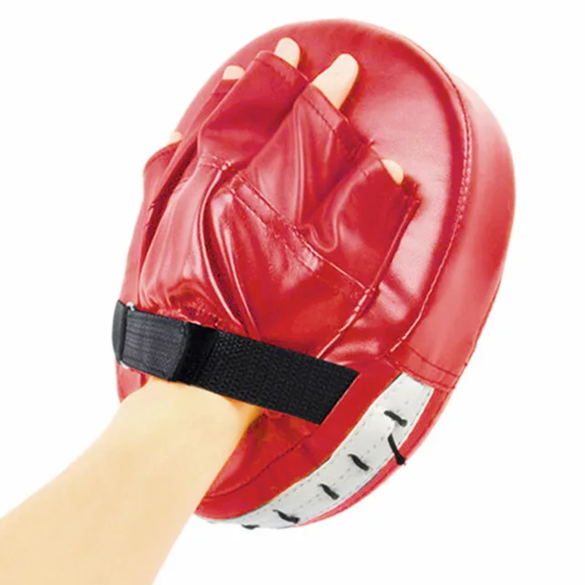 

Black Red Boxing Gloves Pads for Muay Thai Kick Boxing MMA Training PU foam target Pad, Picture