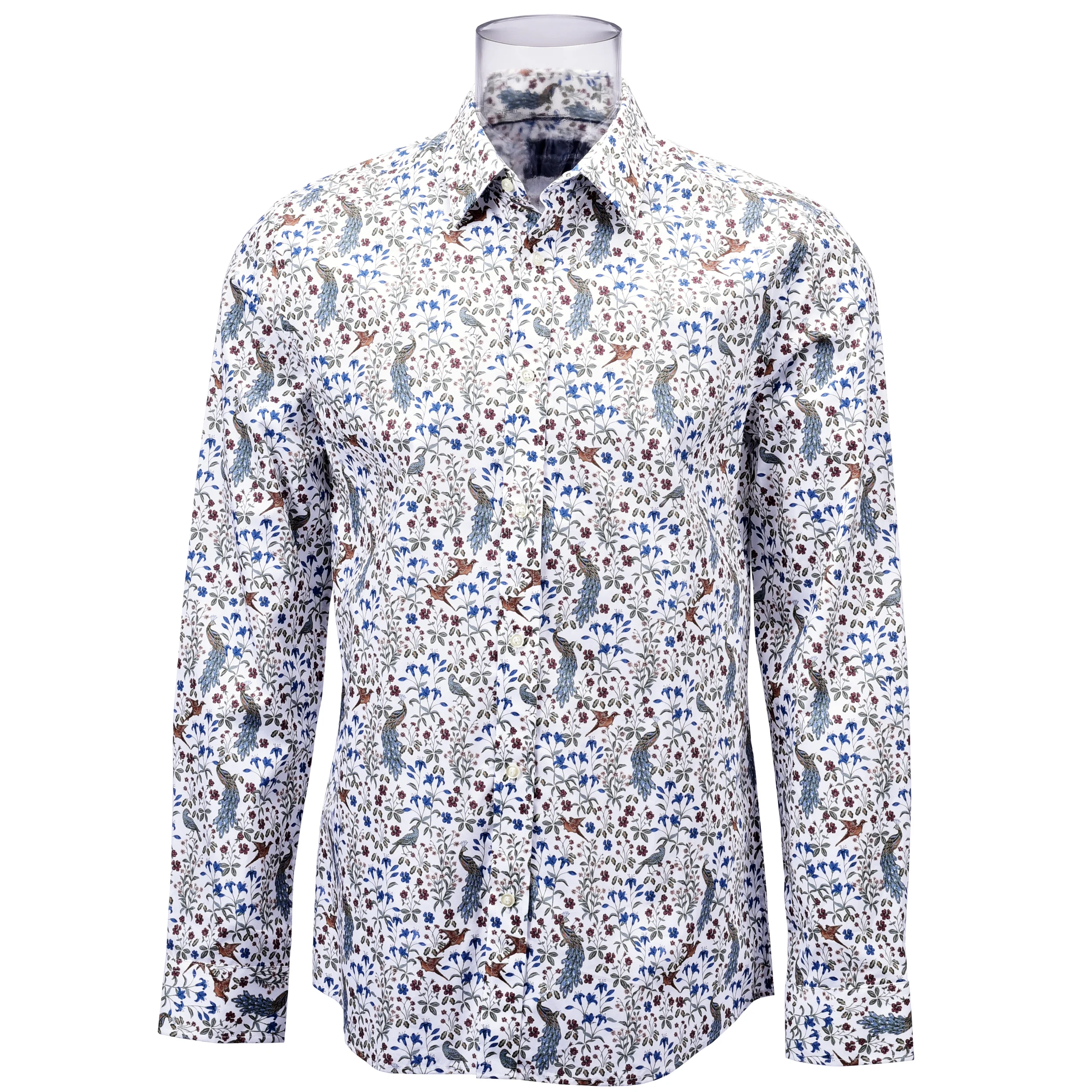 

Newest 100% Cotton Self-designed Phoenix Digital Print Men's Print Shirt For Casual Friday