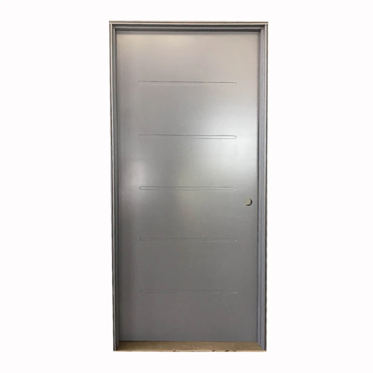 contemporary grey high quality interior decorations wooden door for home solid pre hung  wood doors