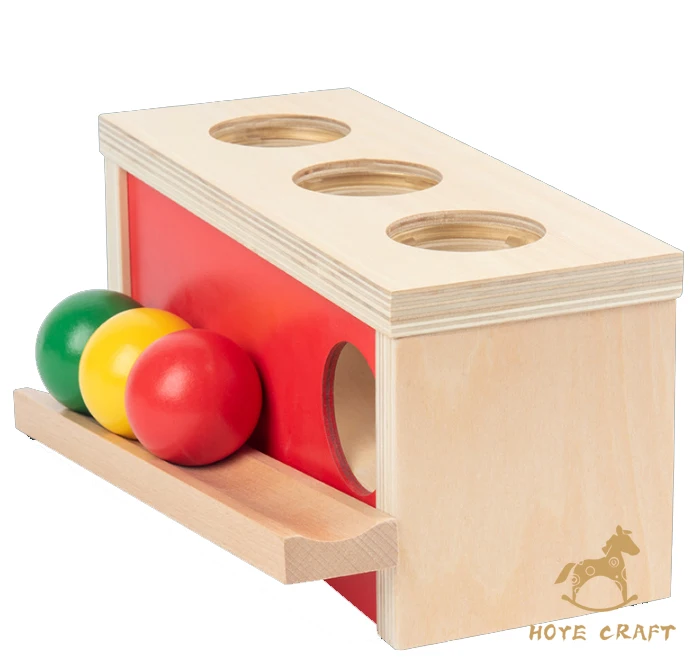 

HOYE CRAFT Boys And Girls Wooden Ball Box Rolling Ball Toy Montessori Toys