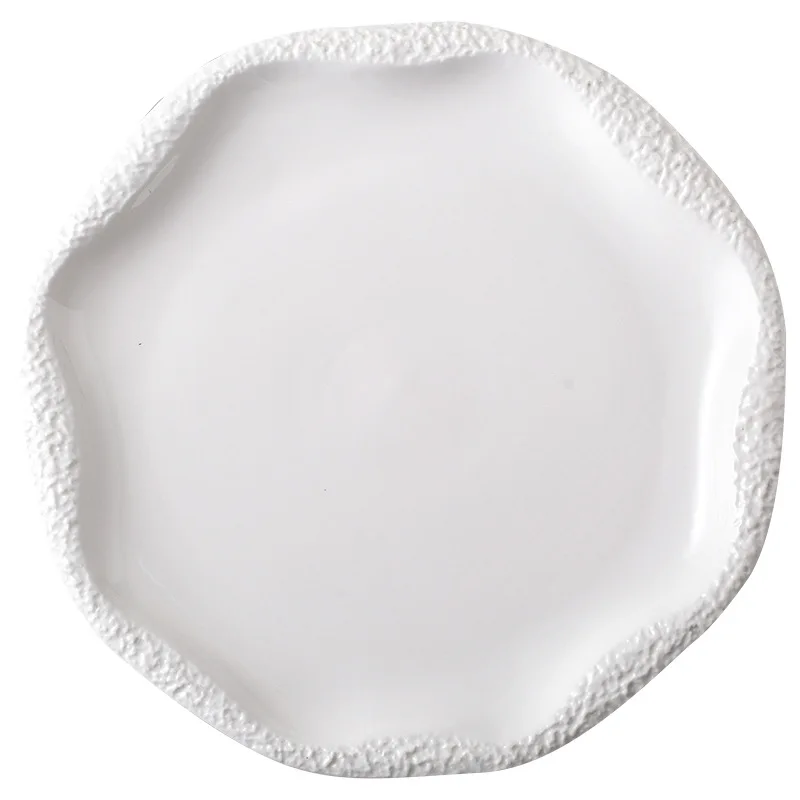 

Nordic creative pasta dishes home sushi plates large plates hotel tableware steamed fish steak western dishes, White