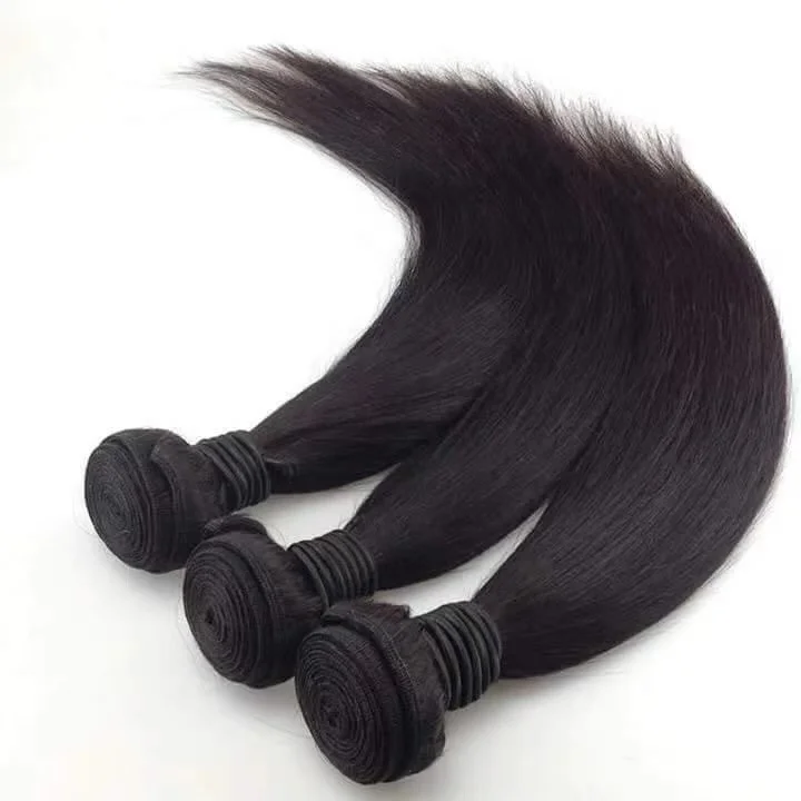 

High Quality Straight Raw Indian Hair Weaves For Black Women