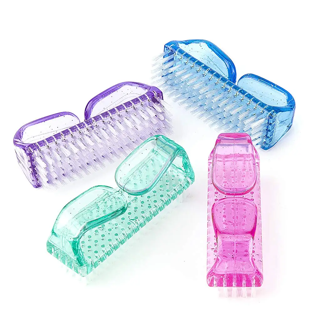 

Wholesale Durable Nylon Nail Scrub Art Dust Cleaning Brush Cleaner Nail Brush, Blue,pink,purple,green