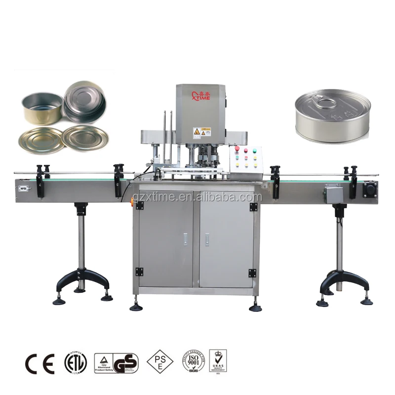 Automatic Tuna Fish Beef Canning Machine Canned Meat Sealing Machine