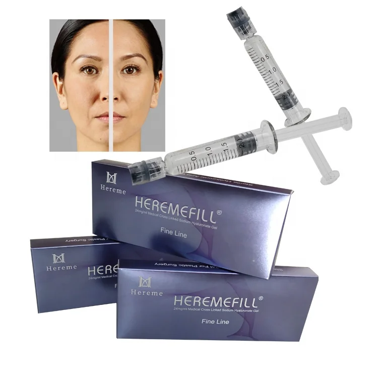 

Heremefill 2ml Wholesale Supplier Cheap Plastic SurgeryCheap enhance Hyaluronic Acid Dermal Filler, Transparent colorless