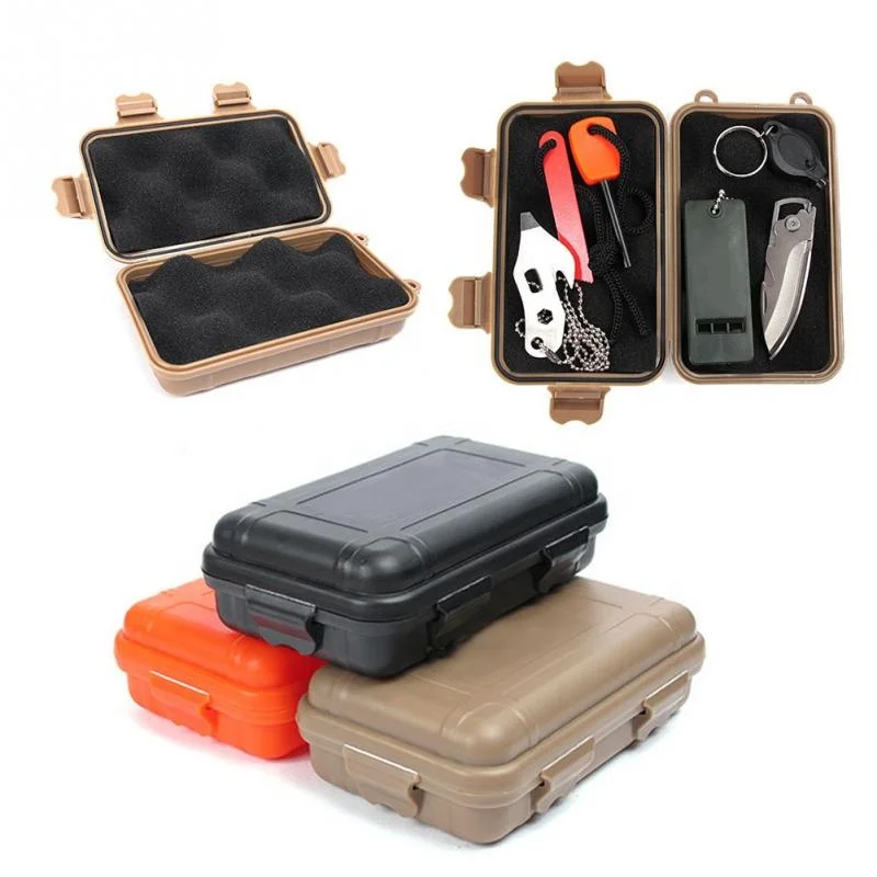

Sunred Outdoor EDC Waterproof Survival Box Shockproof Tools Case Plastic Waterproof Case