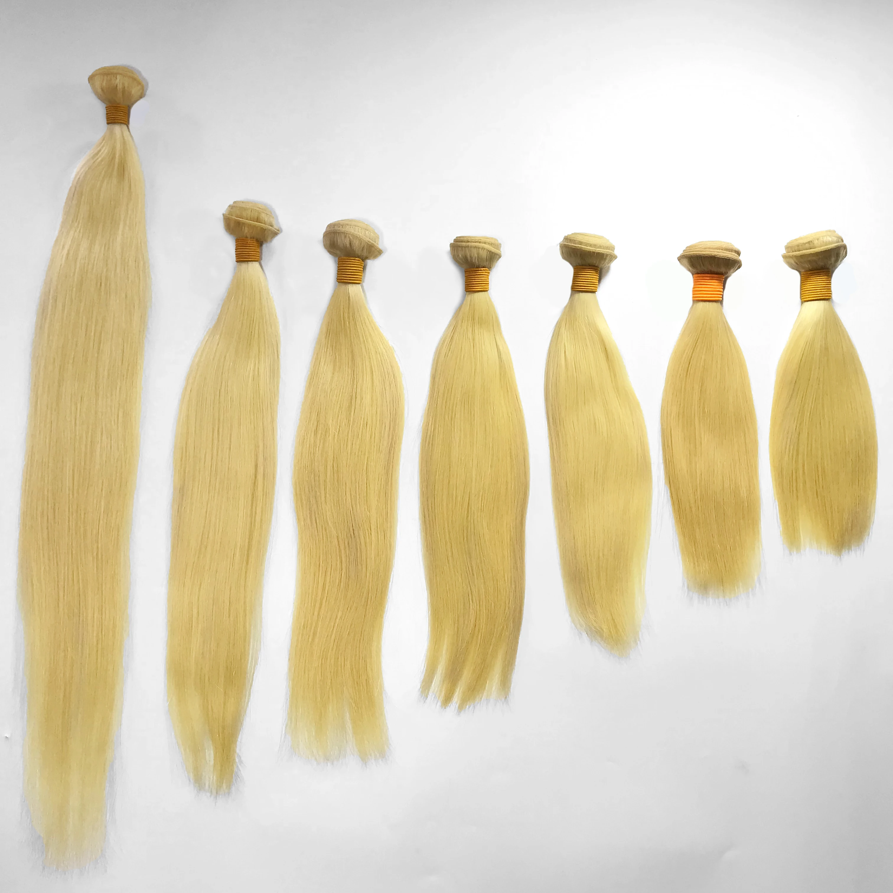 

Highest quality human hair wholesale virgin russian unprocessed 613 raw hair blonde straight bundles