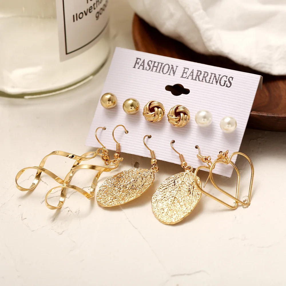 

Fashion Gold Leaf Earrings For Women Wholesale N99295, Colors