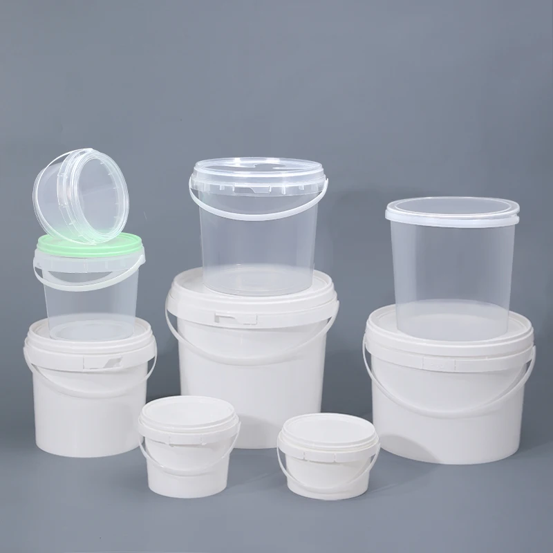 

UMETASS 350ml Plastic Bucket With Lid For Honey Cookie Ice Cream Container