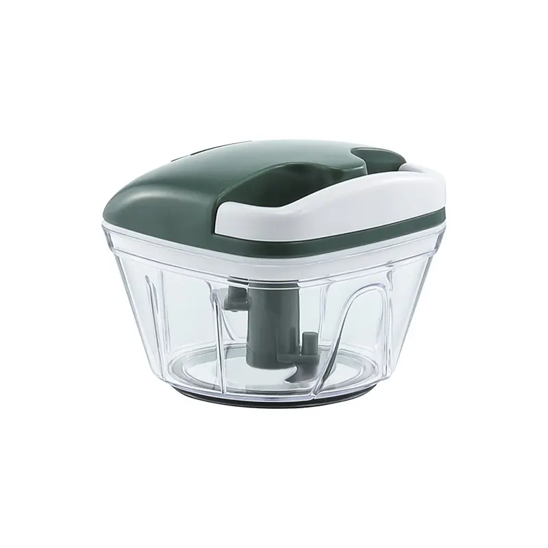 

Multi-function fruit food mini chopper Manual salad vegetable hand held food quick chopper, Green