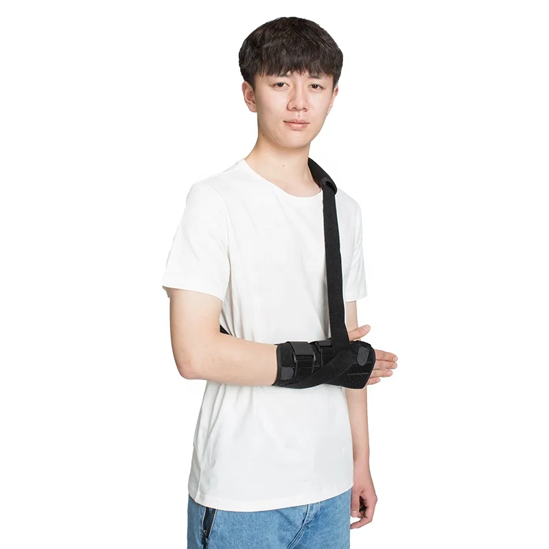 

Left and Right Wrist Hand Support Brace Splint for Carpal Tunnel Arthritis Sprain Strain Gym, Black