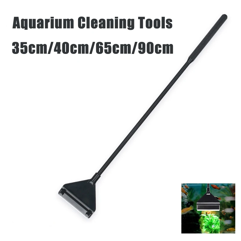 

Aquarium Algae Scraper Fish Tank Cleaning Tool Aluminum Alloy Fish Tank Multifunctional Cleaning Tool Set, Black