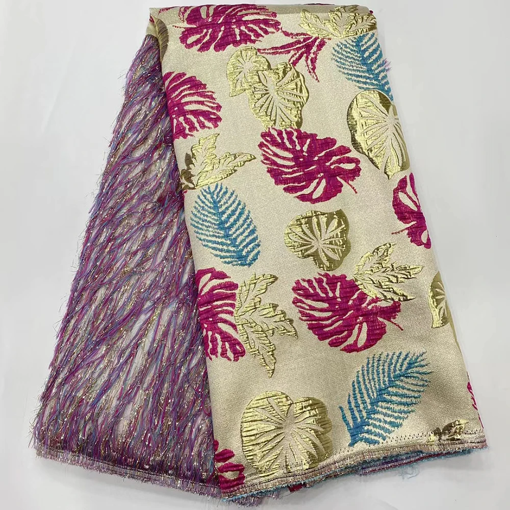 

New Arrival Beautiful Jacquard Lace Fabric Women Party Dress Material High Quality Embroidery French Lace Fabrics