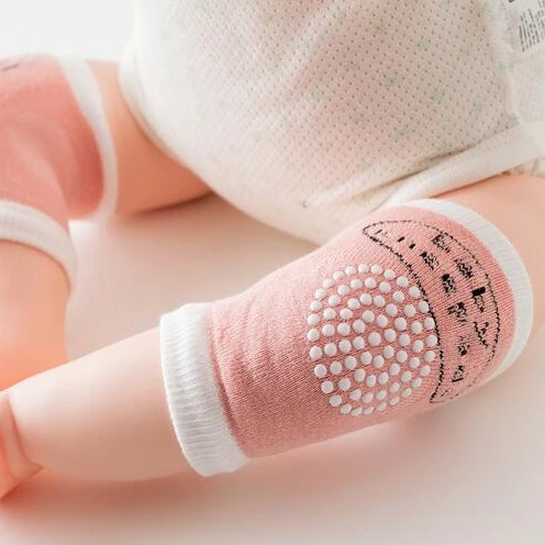 

0-18 Months babys Non-slip Baby Kneecap Summer Children's Cotton Knee Pad Baby Crawling Knee Pads Terry Thick Mesh Breathable