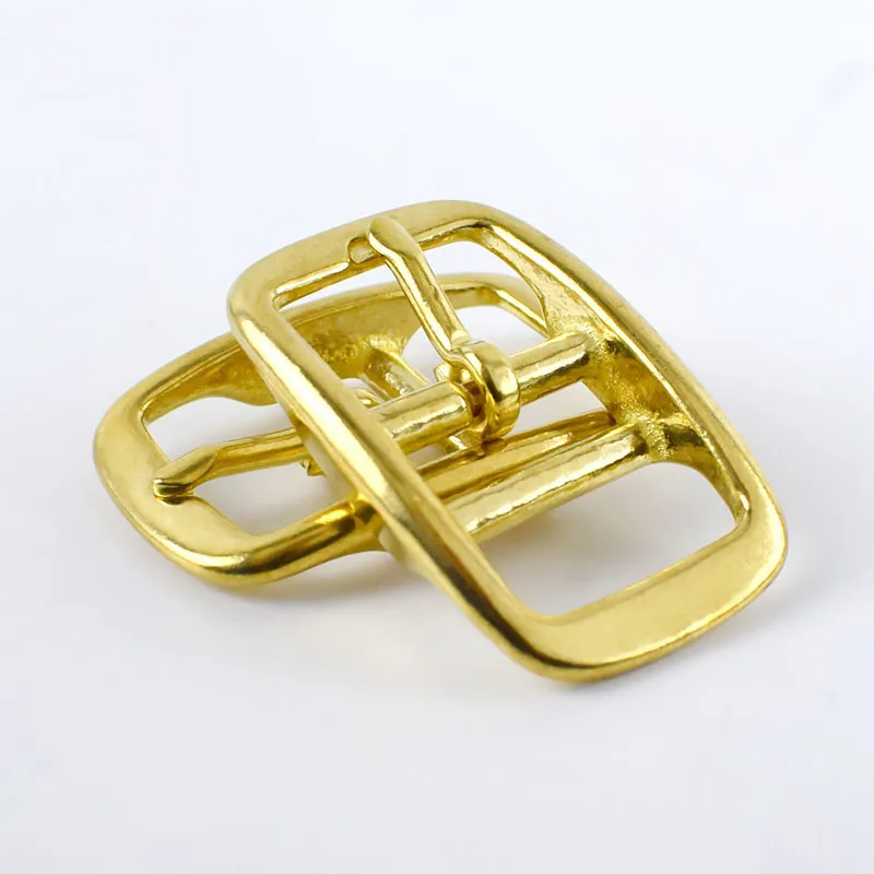 

Meetee YK034  Plate Buckle Adjustment Brass Pin Buckles for Bags Strap Japanese Word Belt Buckle Accessory