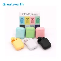 

2020 New Inpods 12 Headphone Tws Wireless Earbuds Touch Control 5.0 Mini True Wireless Earphone i12 tws