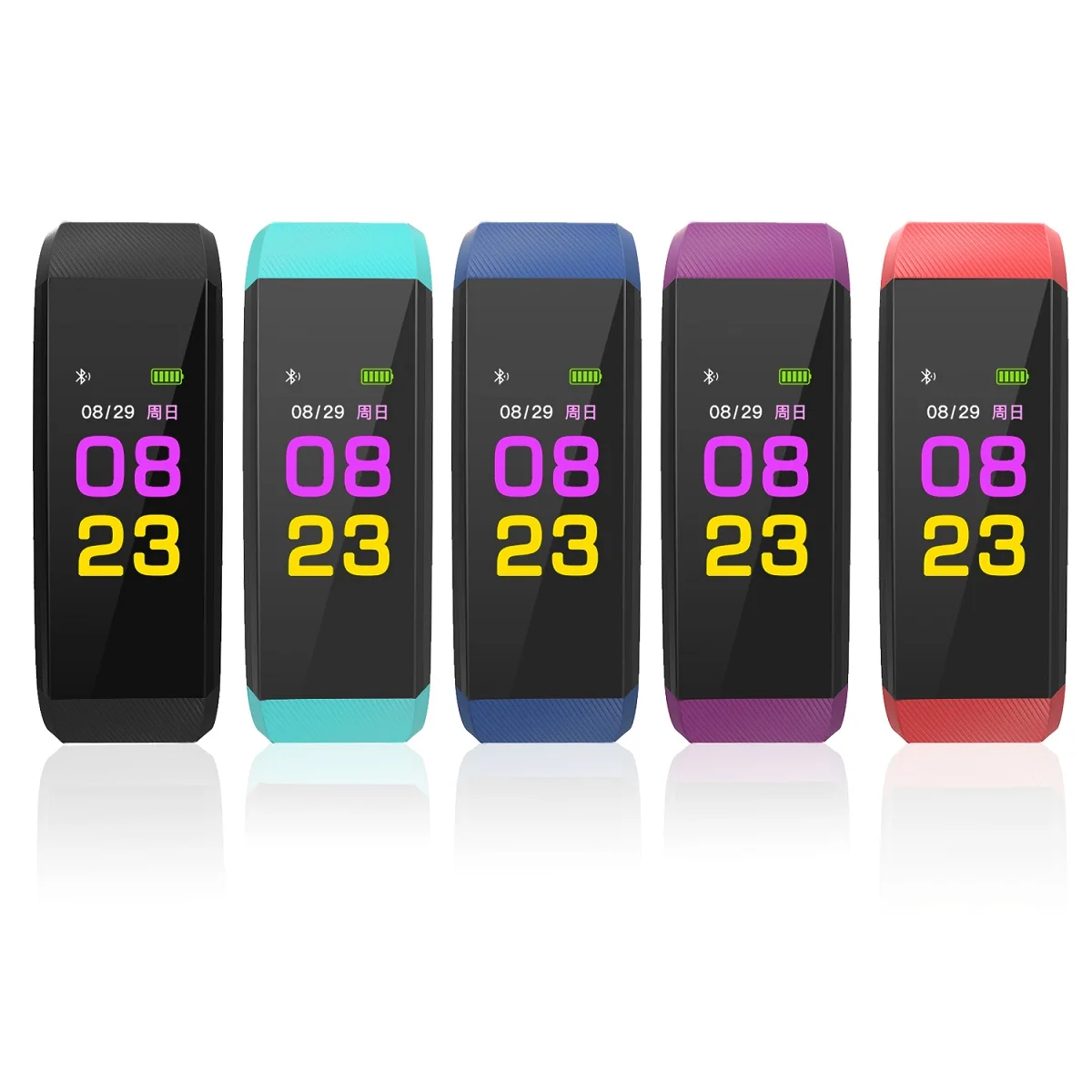 

New fashion ID115HR Plus bracelet men's and women's sports fitness smart watch wristband heart rate monitor wristband