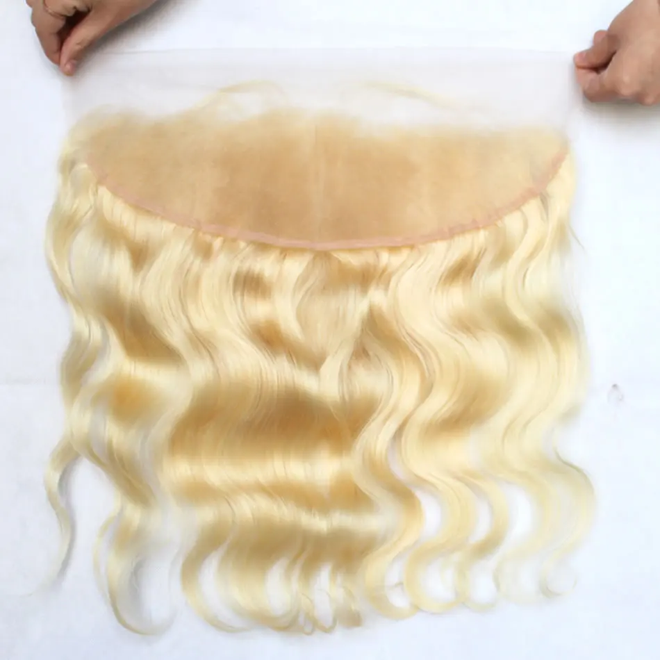 

Cheap 13x4 613 Blond hair Transparent Swiss Virgin Lace Frontal Closure Vendor