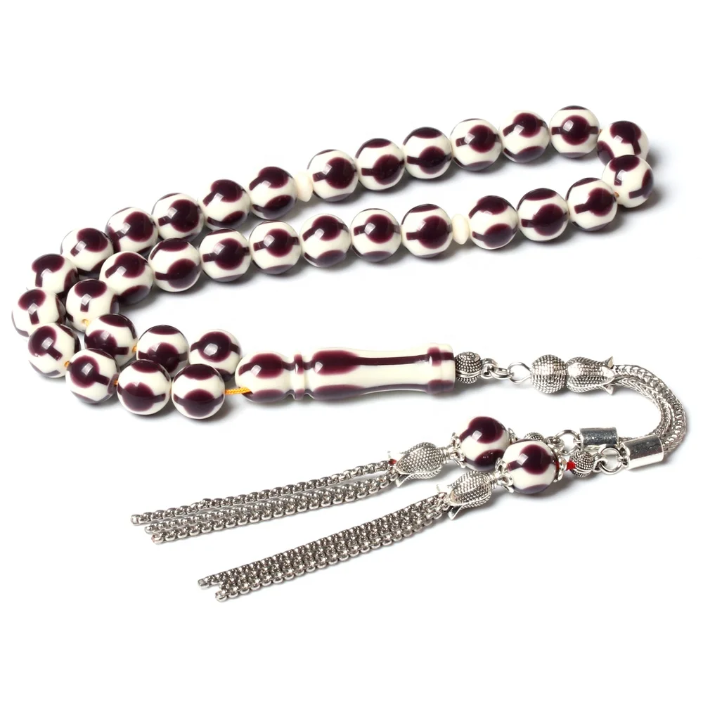 

turkish design Tasbih 10mm 33 Resin Beads Gift men tesbih Islam Man's Muslim Misbaha rosary Prayer beads subha
