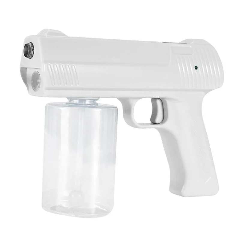 

USB Wireless Nano Blue Watering Light Spray Irrigation Disinfection Charging Home Garden Accessories Sprayer Gun, White