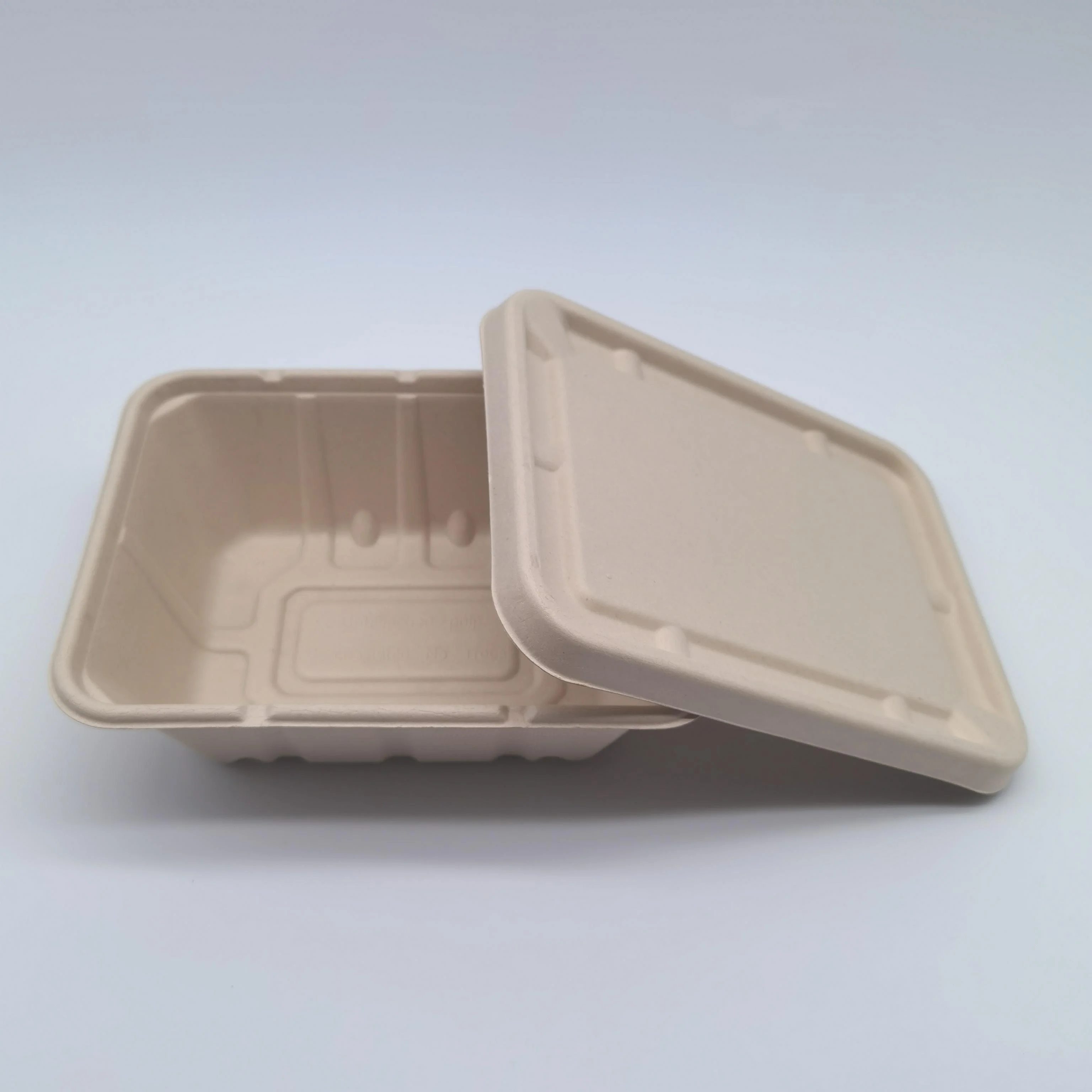 

Compostable 1500ml Rectangle Food Container with Lid Disposable Sugarcane Cupcake Box