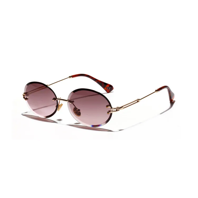 

Wholesale custom retro round frame retro oval metal steampunk sunglasses