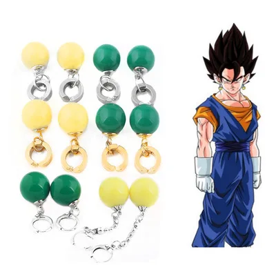 

SC Anime Cosplay Jewelry Agate Drop Earrings Dragon Ball Goku Black Earrings Anime Earrings for Men Women, Picture shown