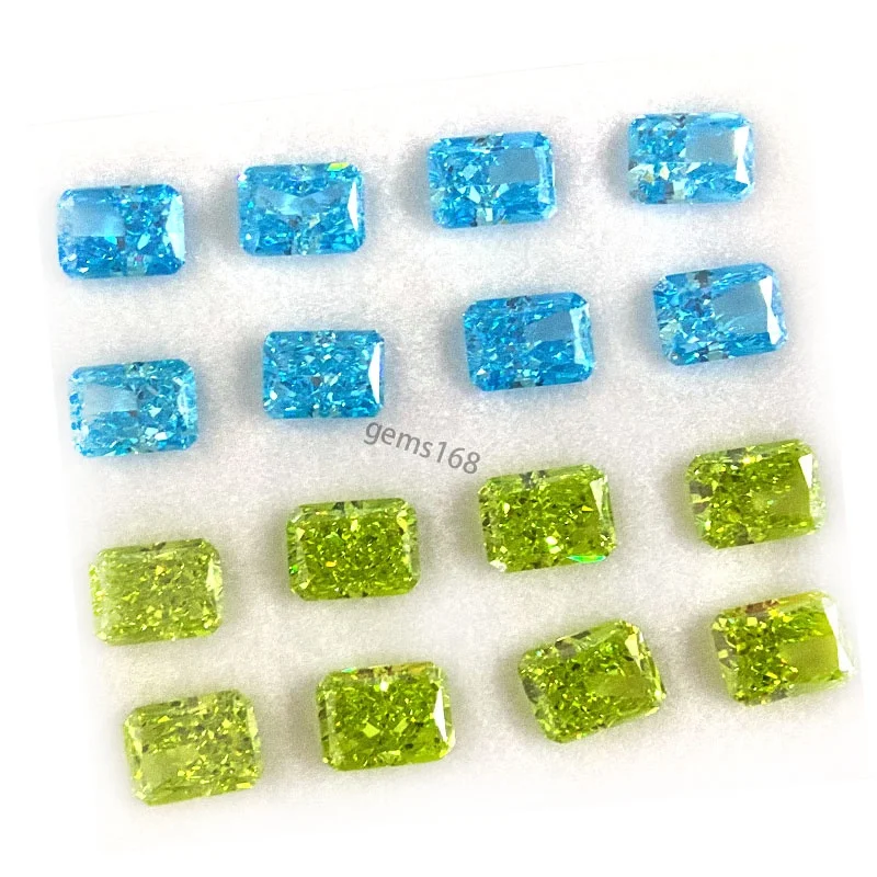 

Radiant Ice cut High quality diamond yellow Octagonal loose gemstone CZ gems