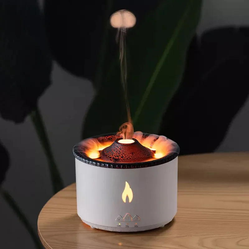 

2023 Popular Home Appliance Air Fresher Essential Oil Volcano Aroma Diffuser Flame Volcano Air Humidifier