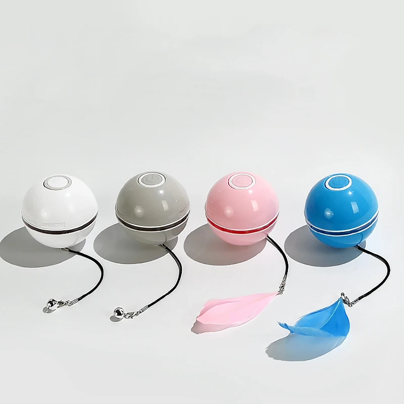 

hot sale hi quality Interactive Self Rotating Cat Toy cat teaser toy wand ball