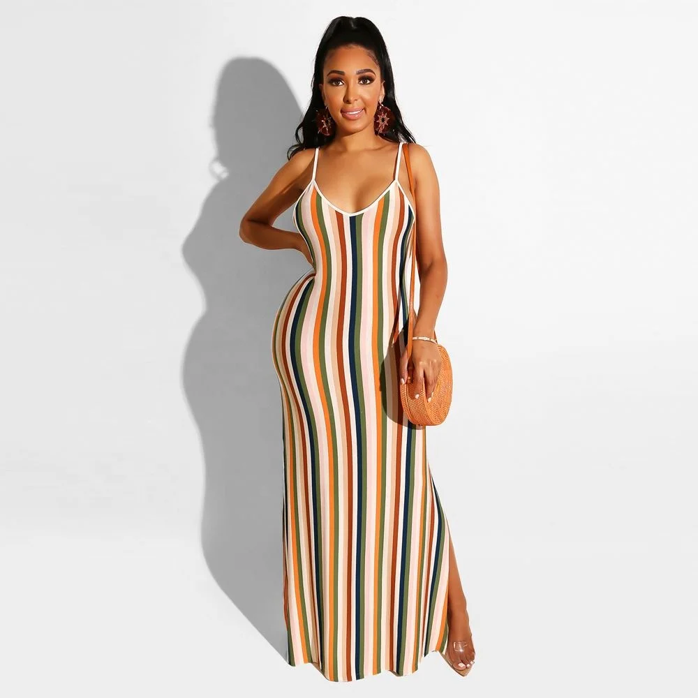 

Brand New Summer Maxi Plus Size Dresses 4Xl 5Xl 6Xl 7Xl, Color stripes