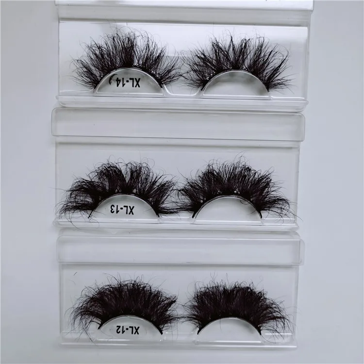 

25mm fluffy mink eyelashes vendor handmade soft wispy 6d mink lashes