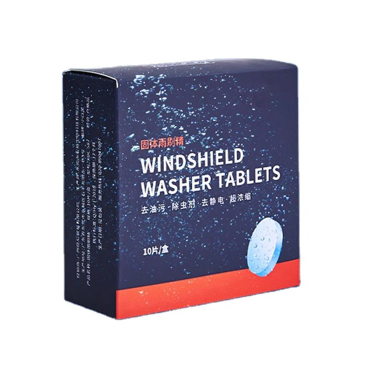 

Cleaning Effervescent Tablets Car windshield glass wipes Cleaning tablets Concentrated liquid solid wiper water glass cleaner, Blue