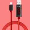 Current and voltage display data cable Smartphone charging usb cable for type-c Android and lighting