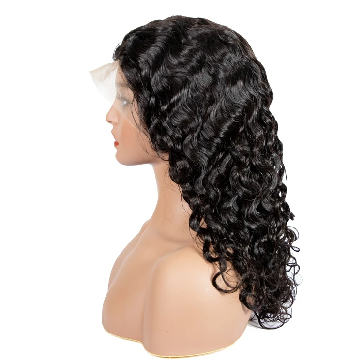 

Cuticle aligned wig body wave virgin raw 40 inch human hair full lace front wig, kinky straight full lace wig vendor, Natural color