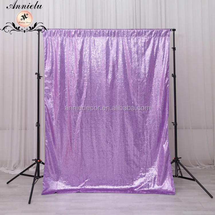 Elegant french style romantic wedding 3mm sequin backdrops curtain decor