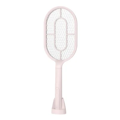 

2020 New Customizable Usb Rechargeable Mosquito Bat Swatter Fly Swatter Lithium Battery Electric Mosquito Swatter MOSQUITOES, White,pink,green