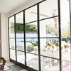 Design of modern windows horizontal sliding service double hung aluminum window with grids