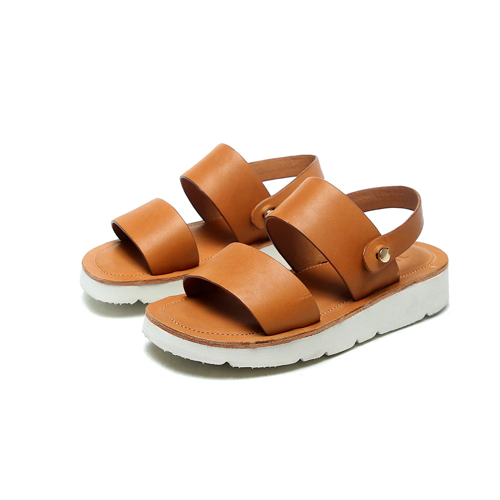 

Leather Open Toe Fashion Leisure Beach Walk Slippers Flat Color Shoes slippers women summer flip flops women shoes