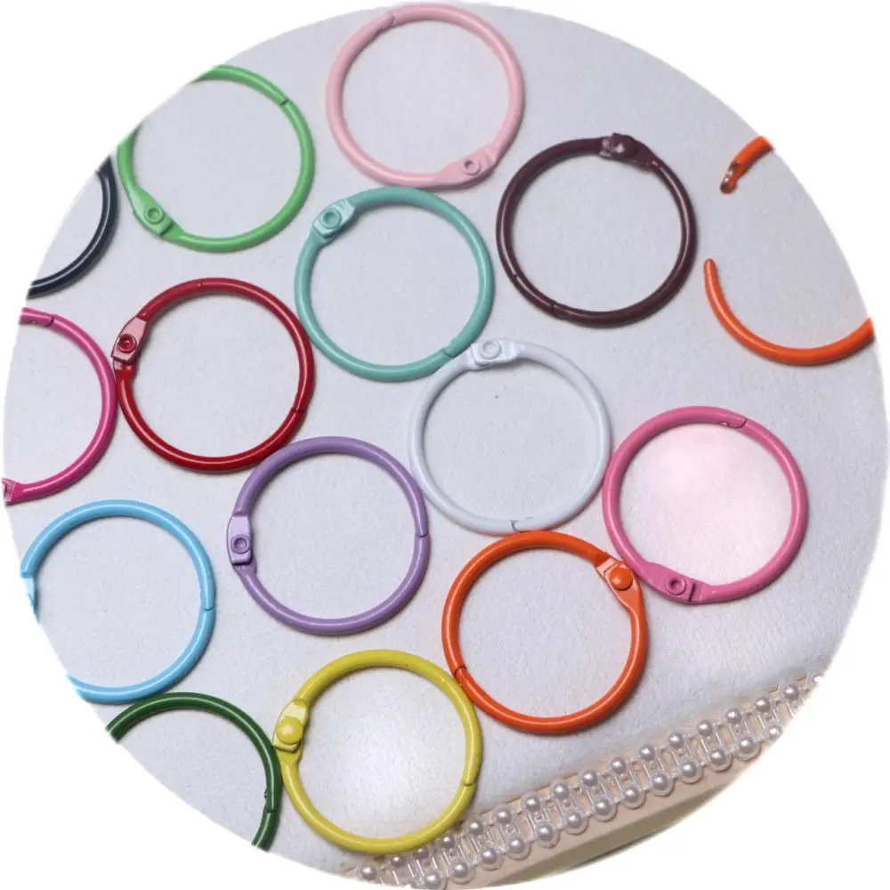 Round Circle Cute Metal Key Chains Accessories Best Selling Key Rings