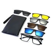 

5 in 1 PC magnetic polarized sunglasses frame fashion glasses